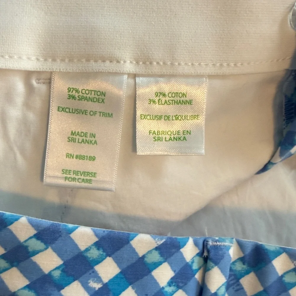 Lilly Pulitzer Blue and White Patterned Shorts - Picture 5 of 5